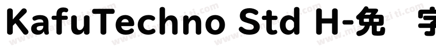 KafuTechno Std H字体转换